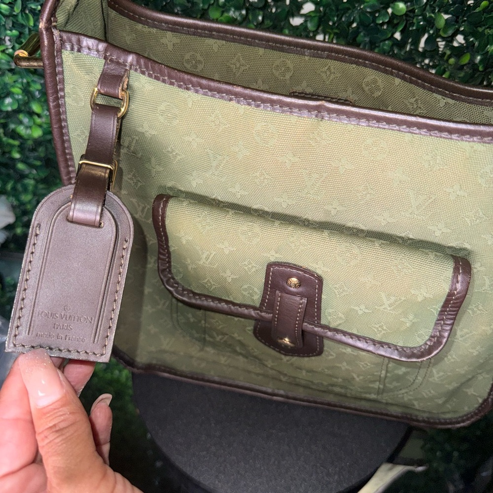 Louis Vuitton Green and Brown Women's crossbody Bag